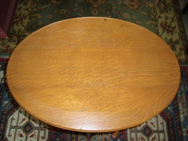 ANTIQUE OAK LAMP TABLE in Arts & Collectibles in Norfolk County - Image 3