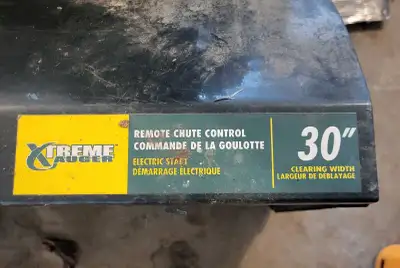 30 inch electric start snowblower, works as it should. O.B.O.
