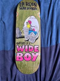 Heroin skateboard deck Anatomy of a wide boy 10.4 