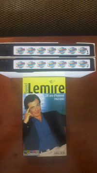 3 cassettes VHS Daniel LEMIRE