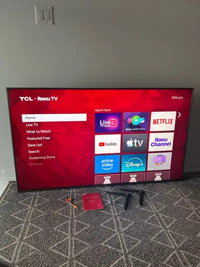TCL 50" QLED 4K HDR Roku TV, View more