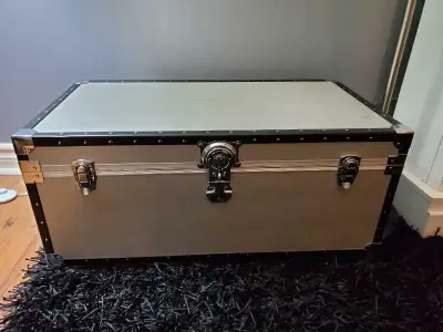 Two modern decorative chests with lock mechanism, View more