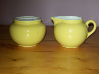 creme and sugar bowl/grey pottery/new mugs