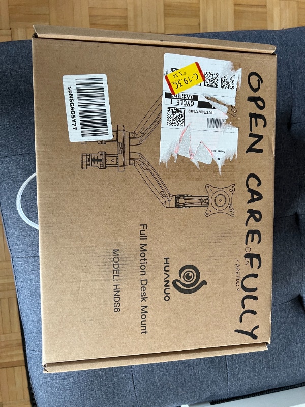 Dual Arm Monitor Mount Adjustable Gas VESA Bracket with C Clamp Other