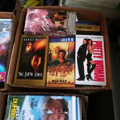 Approx. 250 Great various collection of VHS tapes with good titles. A small portion are still new bu...