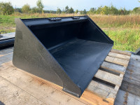 5FT AND 5 1/2FT SKID STEER/TRACTOR BUCKETS FOR SALE (UNUSED)