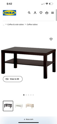 Ikea Coffee table with storage shelf