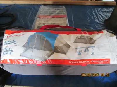 this Estate sale stuff, i am selling for a friend! -3 tents -8 person dome tent -7x6 ft DOME TENT -8...