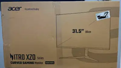 Acer XZ320QU WQHD Curved Monitor-In Box-LikeNew-OrgnlDocs-160$, View more