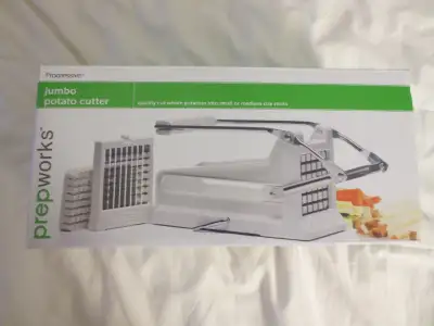 Prepworks Progressive Jumbo Potato cutter, new in box. $25 Large potatoes will fit in this guy. Two...