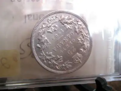1903 CANADIAN 25 CENT COIN ICCS CERT VF-30, View more