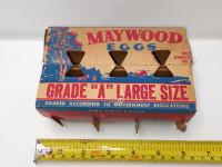 Rare Maywood Eggs Loblaws One Half Dozen Egg Carton Circa 1940s