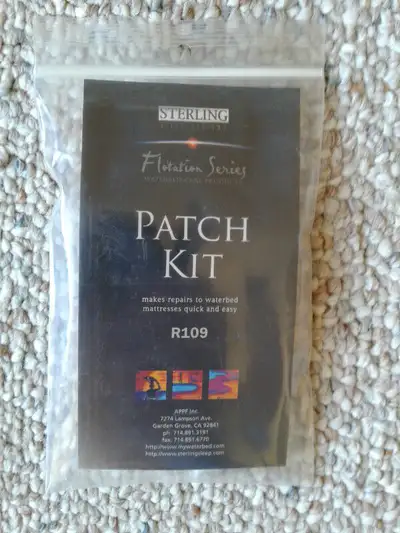 Two (2) Waterbed Fill and Drain Kits, and One (1) Waterbed Mattress Patch and Repair Kit. Asking Jus...
