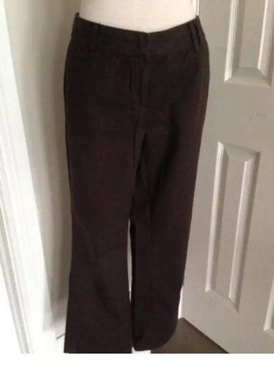 Women's S. Oliver Mid Rise Pants Sz:38 Trousers Worn twice Color : Brown Size:10 (38) Waist:32” Inse...