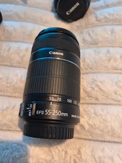 Canon zoom lens EFS 55-250mm, View more