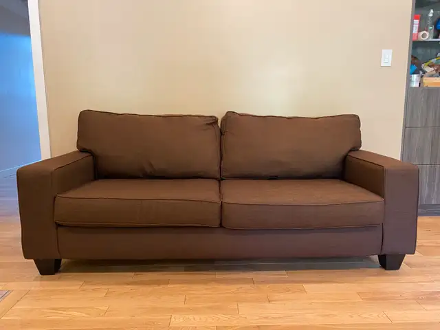 Chocolate Fabric 3 Seater Sofa (CAN DELIVER)63749433929985121