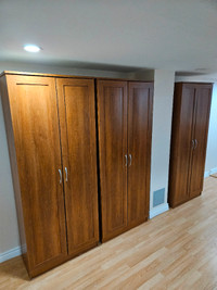 5-Shelf Wide-Frame Laminate Cabinet (Three Units)
