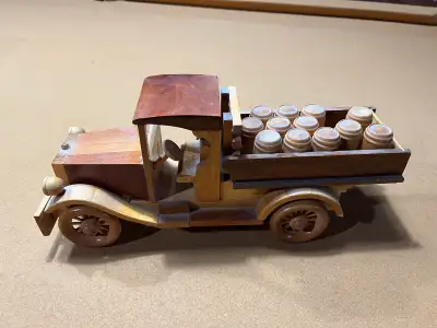 1920’s Handmade Wooden Delivery Truck, View more