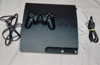 SONY PLAYSTATION 3 PS3 120GB slim console controller all cords
