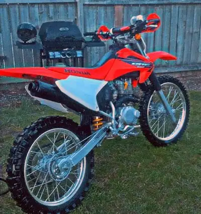 2004 Honda CRF 230 electric start 4 stroke. Well maintained Very clean Bike for the year never beat...