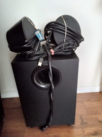 Logitech Speaker and pair subwoofers for sale