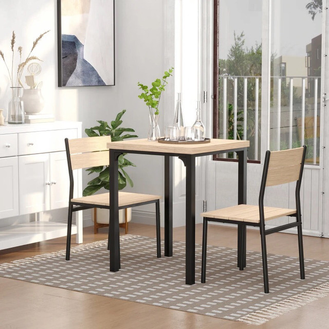 3-piece Dining Table Set with 2 Chairs in Dining Tables & Sets in Markham / York Region - Image 4