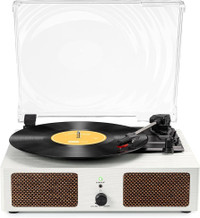 New Wireless Bluetooth Turntable w/ Built-in Speakers & USB