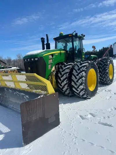2011 John Deere 4wd,18 sp power shift,16’ degelman 4-way blade, PTO, 3-point hitch, brand new tires,...