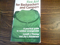 1978 Frist Aid For Backpackers and Campers Book