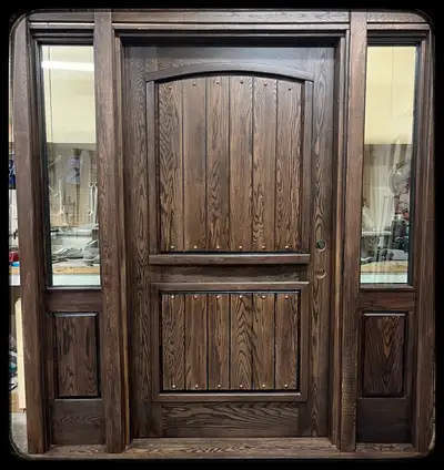 Custom built hardwood exterior doors, View more