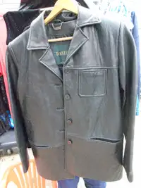 Ladies Medium Black Leather Jacket $15.