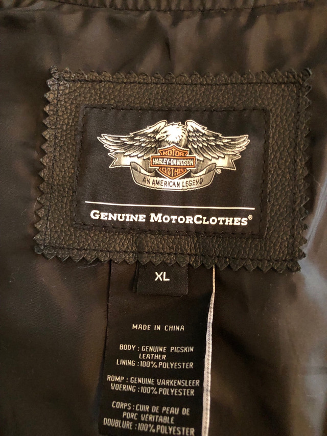 Men’s XL Harley Davidson Leather vest in Other in Cranbrook - Image 2