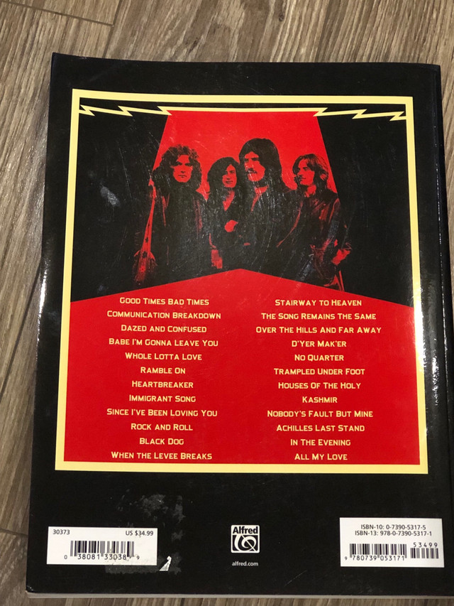 Led Zeppelin Mothership  Authentic TAB  Book in Other in Markham / York Region - Image 2