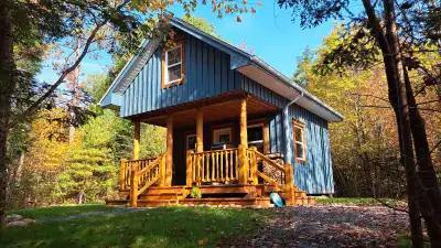 Located on the southshore of novascotia. Off grid cabin for 2. Connected to the southshore trail sys...