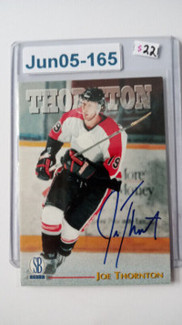 Joe Thornton Toronto Maple Leafs 1997 Scoreboard RR Autograph
