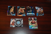 6x Topps UFC cards - Pettis Relic, Pudilova Refractor + 4 More!