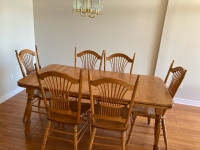 solid wood dining room table