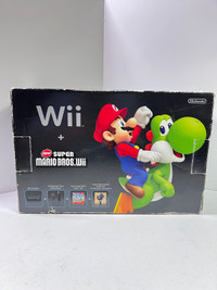 Black Wii Console in Box With New Super Mario Brothers