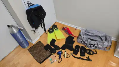 Scuba Diving Equipment Lot, View more