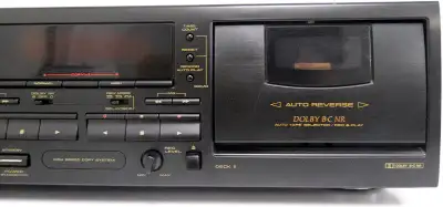 Dual cassette deck Pioneer CT-W601R in  working  condition, View more