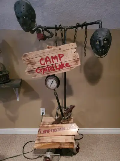 Friday the 13th metal pipe lamp, View more