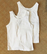 New Carters kid 2-Pack Cotton Tanks sz 4-5T White