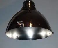 Dome pendant chrome light fixture (industrial look)