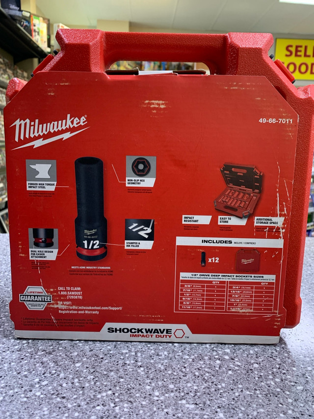 Milwaukee 49-66-7011 Shockwave Socket Set  in Hand Tools in Oshawa / Durham Region - Image 3