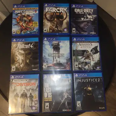 PS4 Jeux Games 10$ chaque, View more