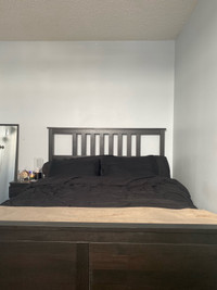 Bed frame (matching side table and dresser)