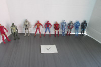 *V* MARVEL IRON MAN LIZARD SPIDER-MAN FIGURINES FIGURES LOT