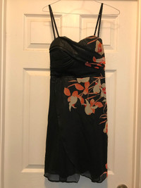 Black/Floral Cocktail Dress