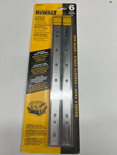 Dewalt 13” Planer Knifea  - Double Pack,  6 knifes, View more