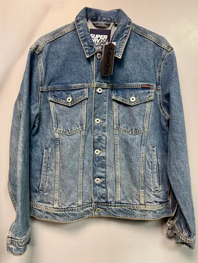 Superdry Highwayman Trucker Denim Jacket - Size L, View more